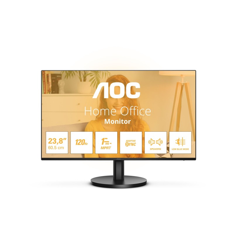 AOC 24B3QA2 24 " IPS FHD 16:9 120 Hz 1 ms 1920 x 1080 pixels 300 cd/mu00b2 HDMI ports quantity 1 |