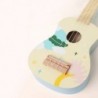 CLASSIC WORLD Wooden Ukulele Blue Guitar for Children