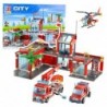 Construction Bricks Fire Station Vehicles Fire Department 4in1 808 pcs.