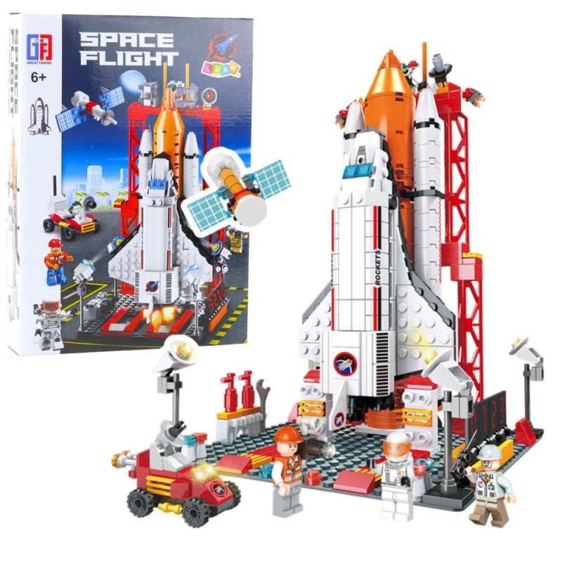 Construction Bricks Spaceship Rocket Station 512 pcs.