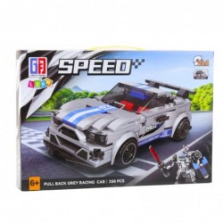 Building Blocks Car Robot 2in1 Blue-Gray Drive 350 pcs.