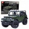 Construction Bricks Off-Road Car Green Khaki 2078 pcs.