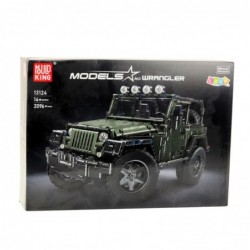 Construction Bricks Off-Road Car Green Khaki 2078 pcs.