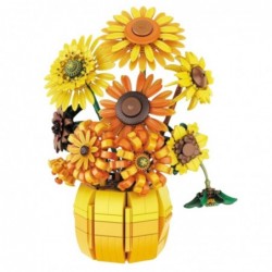 Construction Blocks Flowers Sunflowers in a Vase 1009 pcs.