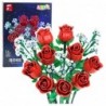 Construction Blocks Flowers Bouquet Red Roses 649 pcs.