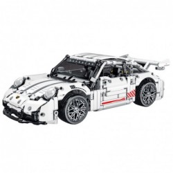 Building Blocks GT Racing Car White 1:14 1268 pcs.