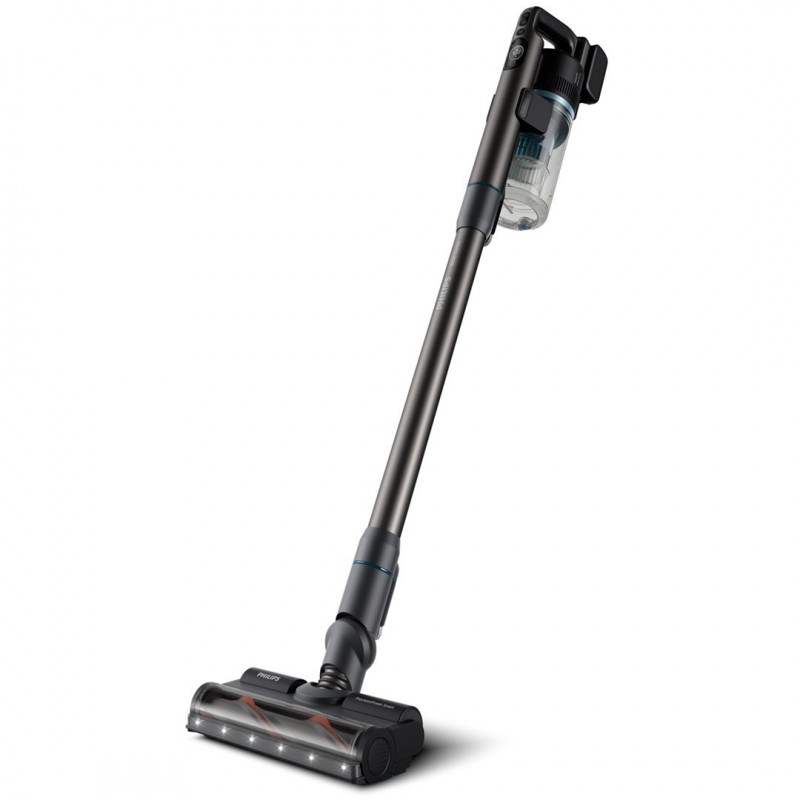 Philips 8000 series XC8057/01 stick vacuum/electric broom Battery Dry&wet Cyclonic Bagless 0.6 L Aqua colour, Black