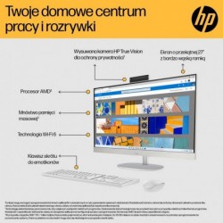 HP 27-cr0232nw AIO Ryzen 5 7520U 27.0"FHD IPS AG 300nits 16GB DDR5 SSD512 Radeon 610M LAN Win11 2Y Shell White
