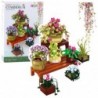 Construction Blocks Flowers in Pots 7 pcs Two Shelves 1446 pcs.