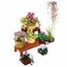 Construction Blocks Flowers in Pots 7 pcs Two Shelves 1446 pcs.