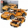 GT Racing Car Construction Bricks Orange 1:14 1268 pcs.