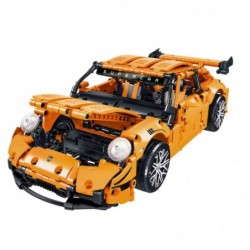 GT Racing Car Construction Bricks Orange 1:14 1268 pcs.