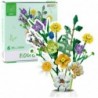 Construction Blocks Decorative Bouquet of Colorful Flowers 997 pcs.