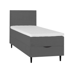 Continental bed LAARA 90x200cm, graphite