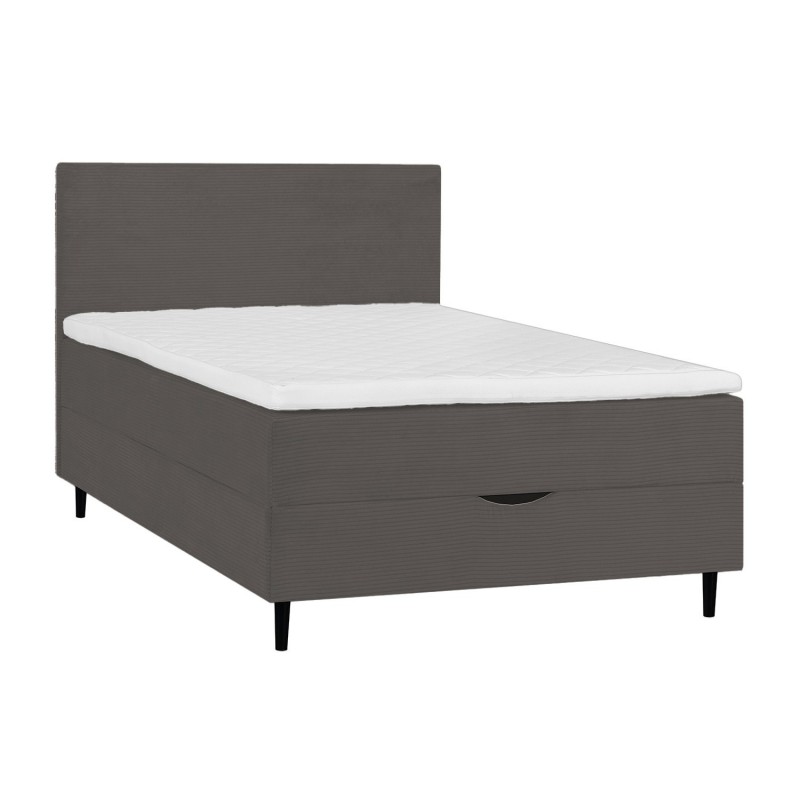Continental bed LAARA 120x200cm, graphite