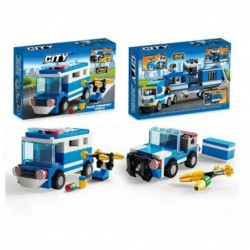 Construction Blocks Police Helicopter Vehicles Buildings 98-118 pcs Mix