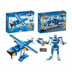 Construction Blocks Police Helicopter Vehicles Buildings 98-118 pcs Mix