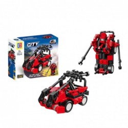 Construction Blocks 2in1 Vehicle Robot Mini Set 42-65 pcs Mix