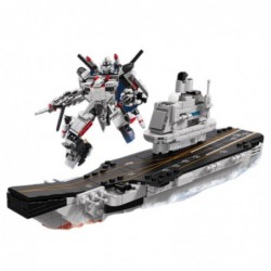 Construction Bricks Ship Aircraft Carrier Robot 2in1 737 pcs.
