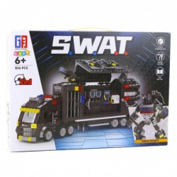 Construction Bricks 8in1 SWAT Vehicle Police Robot 826 pcs.