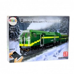 Construction Blocks Electric Train RC Train Remote Controlled 2086 pcs.