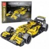 Construction Bricks Race Car R.S.18 Yellow 1:10 1093 pcs.