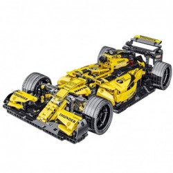 Construction Bricks Race Car R.S.18 Yellow 1:10 1093 pcs.