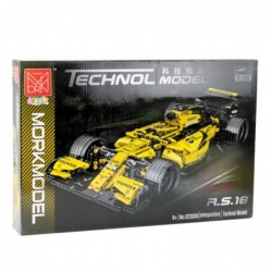 Construction Bricks Race Car R.S.18 Yellow 1:10 1093 pcs.