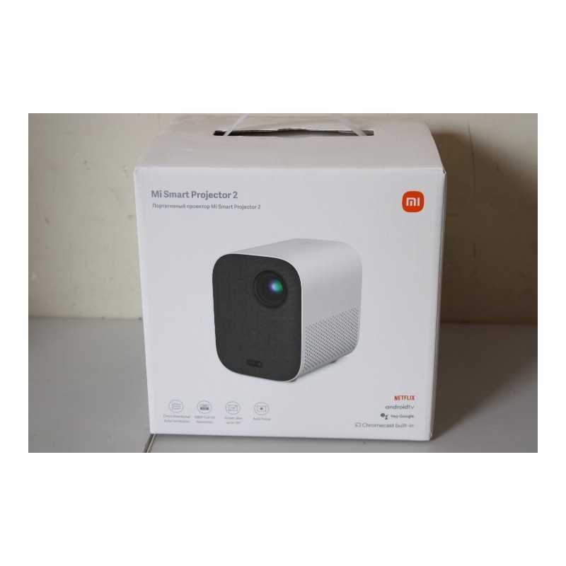 SALE OUT. Xiaomi Mi Smart Projector 2 EU Xiaomi 2 Full HD (1920x1080) 500 ANSI lumens White/Grey LED Light