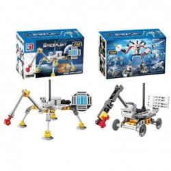Construction Bricks Space Set Rockets Antennas Robots 2in1 44-54 pcs.