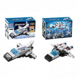 Construction Bricks Space Set Rockets Antennas Robots 2in1 44-54 pcs.