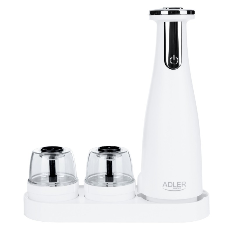 Adler Electric Salt and pepper grinder AD 4449w Housing material ABS plastic 7 W Lithium Matte White