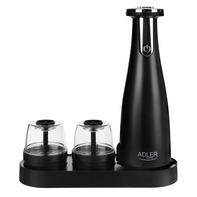 Adler Electric Salt and pepper grinder AD 4449b Housing material ABS plastic 7 W Lithium Matte Black