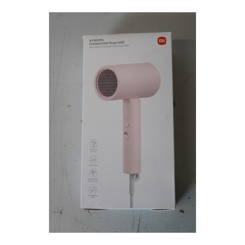 SALE OUT. Xiaomi Compact Hair Dryer H101 (Pink) EU Xiaomi Compact Hair Dryer H101 EU 1600 W Number of