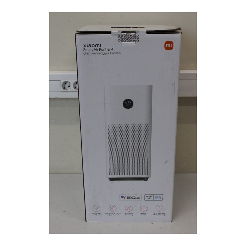 SALE OUT. Xiaomi Smart Air Purifier 4 EU Xiaomi Smart Air Purifier 4 30 W Suitable for rooms up to 28-48 mu00b2