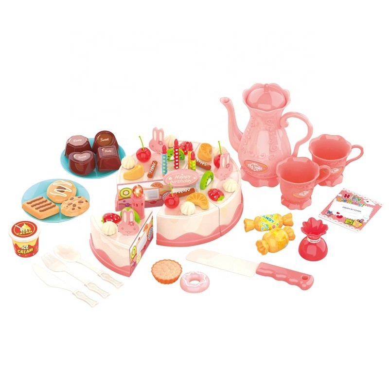 WOOPIE Birthday Cake Cutting Candles Kettle Cutlery + 61 pcs.