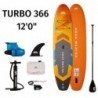 SUP board Aqua Marina TURBO with electric fin BLUEDRIVE S 366x84x15 cm AMGO-366PFS