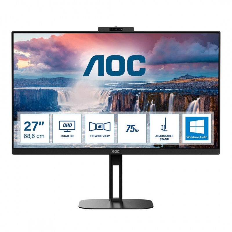 AOC V5 Q27V5CW computer monitor 68.6 cm (27") 2560 x 1440 pixels Quad HD LED Black