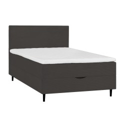 Continental bed LAARA 120x200cm, dark grey