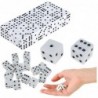 Set of Classic Dice 1-6 White 100pcs.