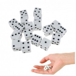 Set of Classic Dice 1-6 White 100pcs.