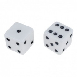 Set of Classic Dice 1-6 White 100pcs.