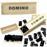 Family Logic Game Domino 32 Wooden Tiles Black