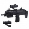Toy Rifle Weapon Lights Sounds Sight Black 41cm