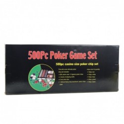 Professional Poker Set, Aluminum Case, 500 pcs.
