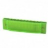10-Hole Harmonica for Beginners, Green Case