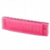 10-Hole Harmonica for Beginners, Pink Case