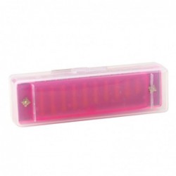 10-Hole Harmonica for Beginners, Pink Case