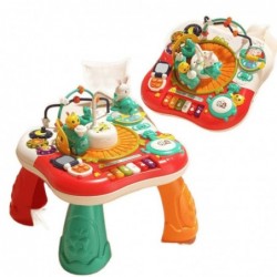 Educational Table Interactive Music Panel Piano 2 in 1 Red