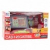Cash Register For Kids Accessories Basket Fruit Lights Sounds Red